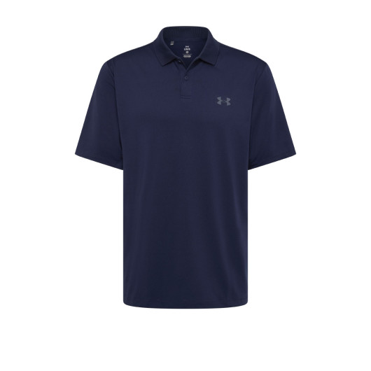 Navy Front Under Armour Performance Mens Polos